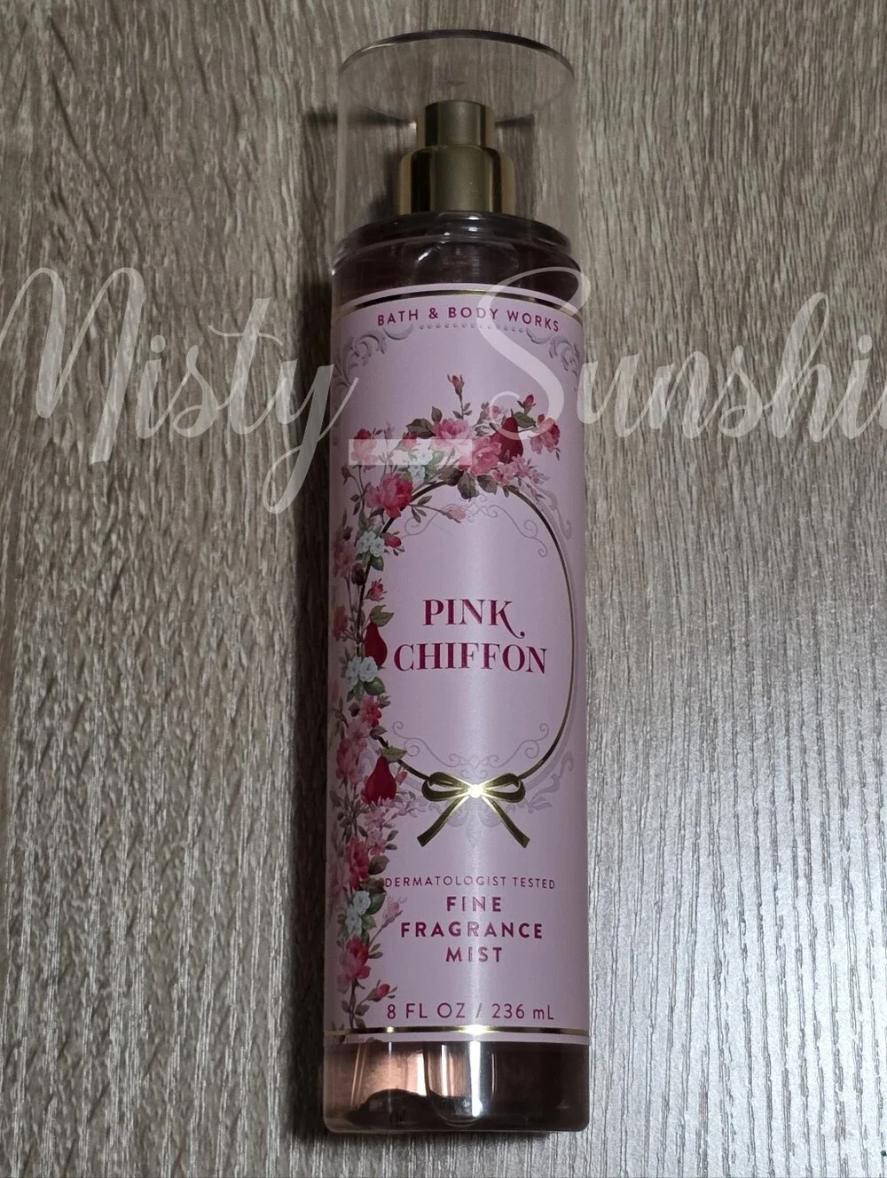 Bath & Body Works Pink Chiffon Fine Fragrance Body Mist 8oz New RARE